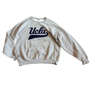 Russell Athletic UCLA Pullover Sweatshirt Sweater Grey College University Large